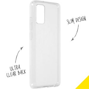 Accezz Clear Backcover Samsung Galaxy A02s - Transparant