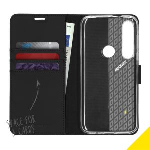 Accezz Wallet Softcase Bookcase Motorola Moto G8 Plus - Zwart