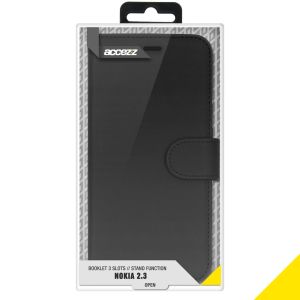 Accezz Wallet Softcase Bookcase Nokia 2.3 - Zwart