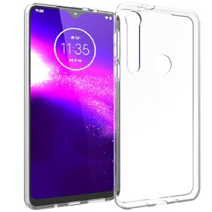 Accezz Clear Backcover Motorola One Macro - Transparant