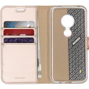 Accezz Wallet Softcase Bookcase Motorola Moto G7 Play - Goud