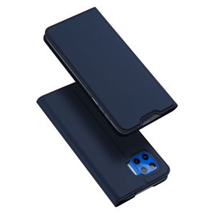 Dux Ducis Slim Softcase Bookcase Motorola Moto G 5G Plus - Donkerblauw