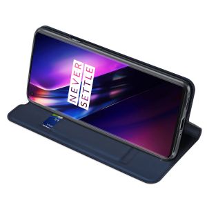 Dux Ducis Slim Softcase Bookcase OnePlus 8 - Donkerblauw