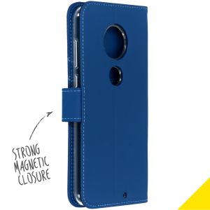 Accezz Wallet Softcase Bookcase Moto G7 / G7 Plus - Donkerblauw