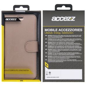 Accezz Wallet Softcase Bookcase Motorola Moto G7 Power - Goud