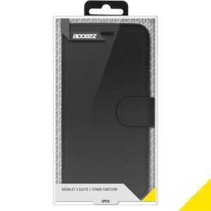 Accezz Wallet Softcase Bookcase Motorola Moto G7 Power - Zwart