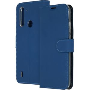 Accezz Wallet Softcase Bookcase Motorola Moto G8 Power Lite - Blauw