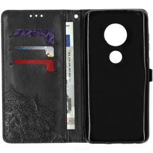 Mandala Bookcase Motorola Moto G7 / G7 Plus - Zwart