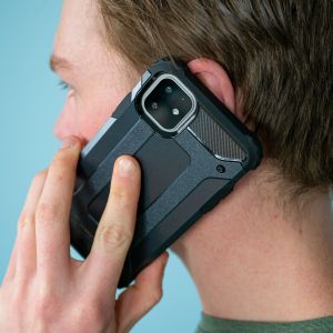 iMoshion Rugged Xtreme Backcover Motorola Moto G9 Plus - Donkerblauw