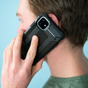 iMoshion Rugged Xtreme Backcover Motorola One Action - Zwart