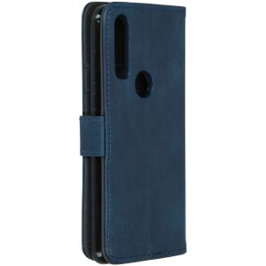 iMoshion Luxe Bookcase Motorola One Action - Donkerblauw