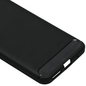 Brushed Backcover Motorola Moto G9 Plus - Zwart