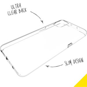 Accezz Clear Backcover Motorola Moto G9 Plus - Transparant