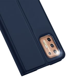 Dux Ducis Slim Softcase Bookcase Motorola Moto G9 Plus - Donkerblauw
