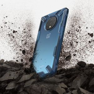 Ringke Fusion X Backcover OnePlus 7T Pro - Blauw