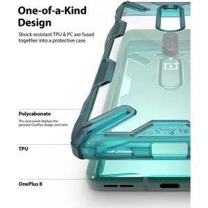 Ringke Fusion X Backcover OnePlus 8 - Turquoise Green
