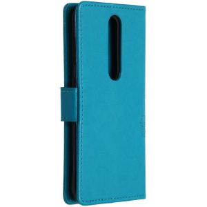 Klavertje Bloemen Bookcase Nokia 4.2 - Turquoise
