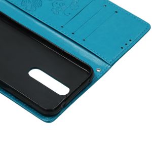 Klavertje Bloemen Bookcase Nokia 4.2 - Turquoise