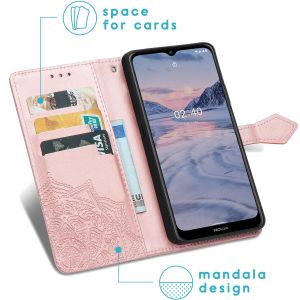 iMoshion Mandala Bookcase Nokia 2.4 - Rosé Goud