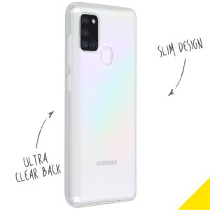 Accezz Clear Backcover Samsung Galaxy A21s - Transparant