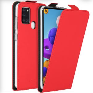 Accezz Flipcase Samsung Galaxy A21s - Rood