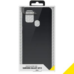 Accezz Liquid Silicone Backcover Samsung Galaxy A21s - Zwart