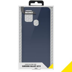 Accezz Liquid Silicone Backcover Samsung Galaxy A21s - Donkerblauw
