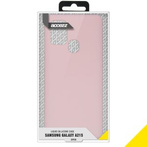 Accezz Liquid Silicone Backcover Samsung Galaxy A21s - Roze