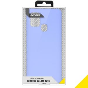 Accezz Liquid Silicone Backcover Samsung Galaxy A21s - Paars