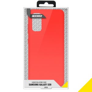 Accezz Liquid Silicone Backcover Samsung Galaxy S20 - Rood