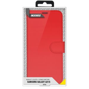 Accezz Wallet Softcase Bookcase Samsung Galaxy A21s - Rood