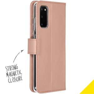 Accezz Wallet Softcase Bookcase Samsung Galaxy S20 - Rosé Goud