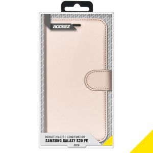 Accezz Wallet Softcase Bookcase Samsung Galaxy S20 FE - Goud