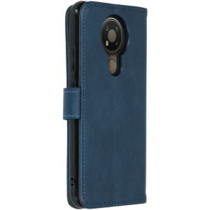iMoshion Luxe Bookcase Nokia 3.4 - Donkeblauw