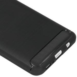 Brushed Backcover Samsung Galaxy A21s - Zwart