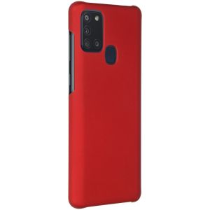 Effen Backcover Samsung Galaxy A21s - Rood