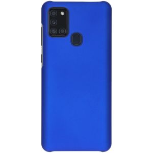 Effen Backcover Samsung Galaxy A21s - Blauw