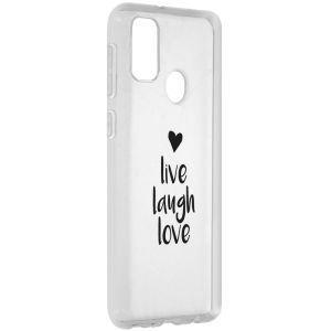 Design Backcover Samsung Galaxy M30s / M21 - Live Laugh Love