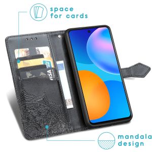 iMoshion Mandala Bookcase Huawei P Smart (2021) - Zwart