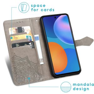 iMoshion Mandala Bookcase Huawei P Smart (2021) - Grijs