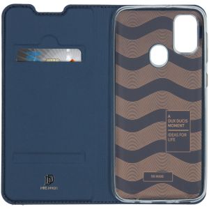 Dux Ducis Slim Softcase Bookcase Galaxy M30s / M21 - Donkerblauw