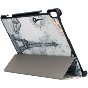 Design Hardcase Bookcase Lenovo Tab P10 - Parijs