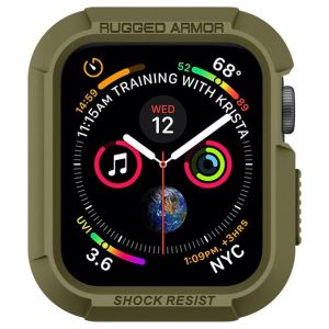 Spigen Rugged Armor™ Case voor de Apple Watch Series 4-6 / SE - 44 mm - Groen