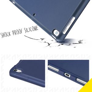 Accezz Smart Silicone Bookcase iPad 10.2 (2019 / 2020 / 2021) - Blauw