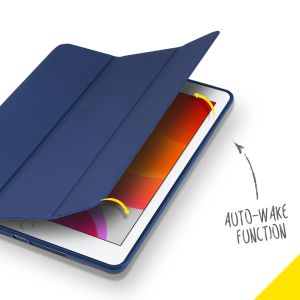 Accezz Smart Silicone Bookcase iPad 10.2 (2019 / 2020 / 2021) - Blauw