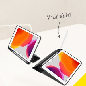 Accezz Smart Silicone Bookcase iPad 10.2 (2019 / 2020 / 2021) - Zwart