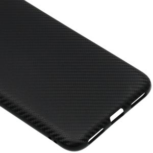 Carbon Softcase Backcover Huawei Y7 (2019) - Zwart