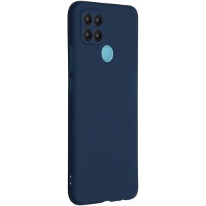 iMoshion Color Backcover Oppo A15 - Donkerblauw