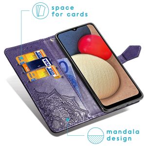 iMoshion Mandala Bookcase Samsung Galaxy A02s - Paars