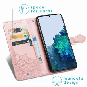 iMoshion Mandala Bookcase Samsung Galaxy S21 - Rosé Goud